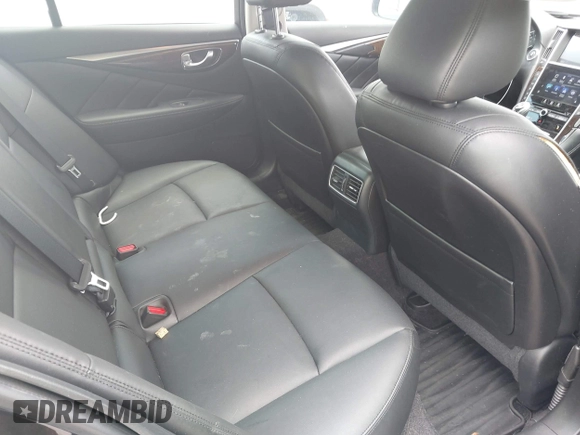 2019 Infiniti Q50 Luxe with VIN JN1EV7AP3KM519702, listed as a IAAI auction lot 42353533 with 46,371 mi miles and . Bid and sale history available at DreamBid. Image 8.