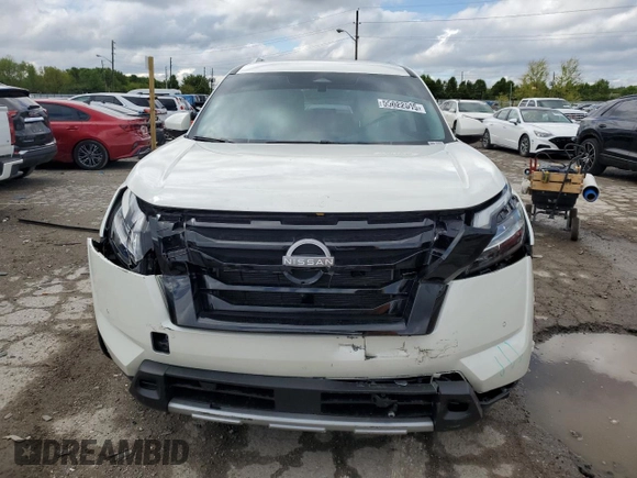2024 Nissan Pathfinder SL with VIN 5N1DR3CC1RC313807, listed as a Copart auction lot 55822515 with 7,625 mi miles and Salvage title. Bid and sale history available at DreamBid. Image 5.