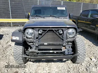 2021 Jeep Wrangler Unlimited 80th Anniversary with VIN 1C4HJXDN0MW792927, listed as a Copart auction lot 53498075 with 74,042 mi miles and Salvage title. Bid and sale history available at DreamBid. Image 5.
