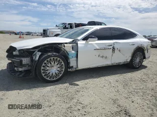 2018 Lexus LS with VIN JTHB51FF7J5003380, listed as a Copart auction lot 52611435 with 86,573 mi miles and Salvage Title. Bid and sale history available at carsss.com. Image 1.