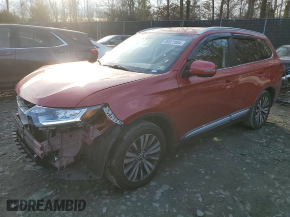2019 Mitsubishi Outlander SE with VIN JA4AD3A30KZ034516, listed as a Copart auction lot 86527884 with 106,381 mi miles and Salvage title. Bid and sale history available at DreamBid. Image 1.