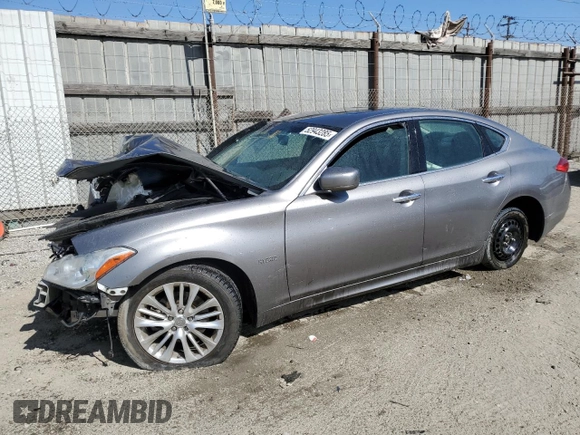 2012 Infiniti M Hybrid with VIN JN1EY1APXCM910481, listed as a Copart auction lot 52943285 with Not Provided miles and Salvage Title. Bid and sale history available at DreamBid. Image 1.