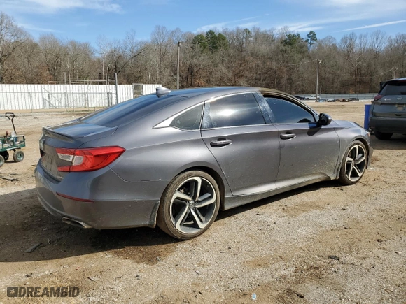 2019 Honda Accord Sedan Sport 1.5T with VIN 1HGCV1F35KA019888, listed as a Copart auction lot 46534255 with 0 mi miles and Salvage Title. Bid and sale history available at carsss.com. Image 3.