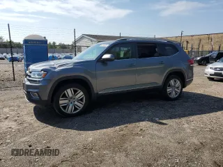2019 Volkswagen Atlas SEL with VIN 1V2ER2CAXKC587660, listed as a Copart auction lot 63250655 with 66,587 mi miles and Salvage title. Bid and sale history available at DreamBid. Image 1.