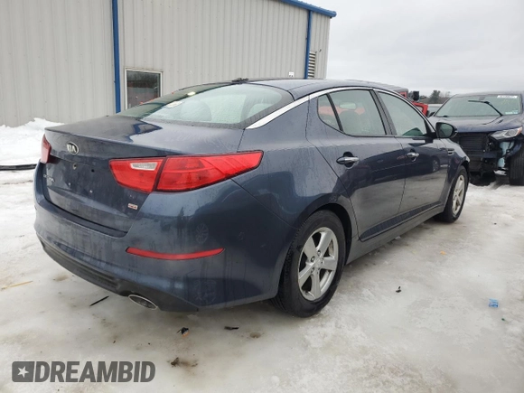 2015 Kia Optima LX with VIN 5XXGM4A76FG450748, listed as a Copart auction lot 45195535 with 235,270 mi miles and Salvage Title. Bid and sale history available at carsss.com. Image 3.