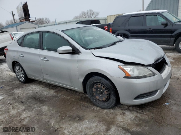 2014 Nissan Sentra SR with VIN 3N1AB7AP6EY224036, listed as a Copart auction lot 41461115 with 151,568 mi miles and Salvage Title. Bid and sale history available at carsss.com. Image 4.