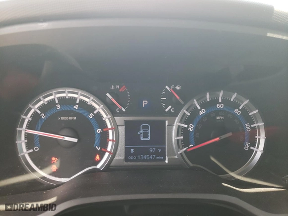 2016 Toyota 4Runner Limited with VIN JTEBU5JR5G5356329, listed as a Copart auction lot 60094593 with 134,547 mi miles and Salvage Title. Bid and sale history available at carsss.com. Image 9.