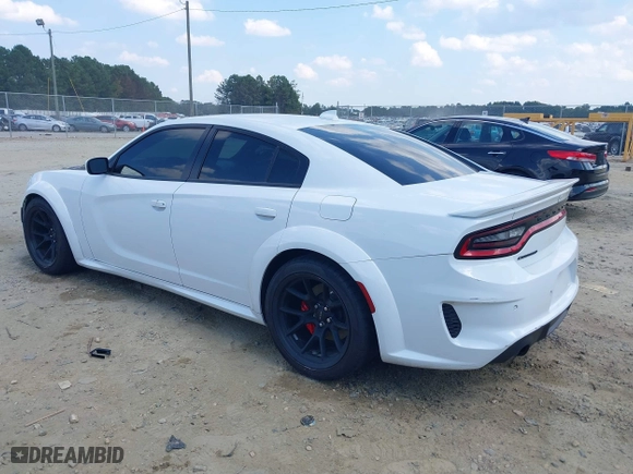 2021 Dodge Charger SRT Hellcat Widebody with VIN 2C3CDXL97MH555067, listed as a IAAI auction lot 40405630 with 19,818 mi miles. Bid and sale history available at carsss.com. Image 3.