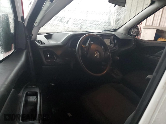 2022 Ram ProMaster City Cargo Tradesman with VIN ZFBHRFAB8N6Y12889, listed as a Copart auction lot 43399235 with Not Provided miles and Salvage Title. Bid and sale history available at DreamBid. Image 8.