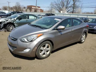 2013 Hyundai Elantra GLS PZEV with VIN 5NPDH4AE5DH442342, listed as a Copart auction lot 52515575 with 109,665 mi miles and Salvage Title. Bid and sale history available at carsss.com. Image 1.