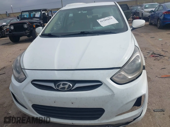 2013 Hyundai Accent GLS with VIN KMHCT4AE3DU325550, listed as a IAAI auction lot 41185651 with 128,791 mi miles and . Bid and sale history available at DreamBid. Image 12.
