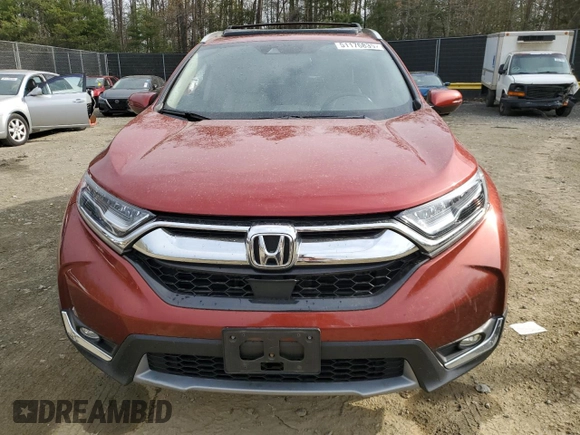 2017 Honda CR-V Touring with VIN 2HKRW2H90HH674264, listed as a Copart auction lot 51176835 with 84,983 mi miles and Salvage Title. Bid and sale history available at carsss.com. Image 5.
