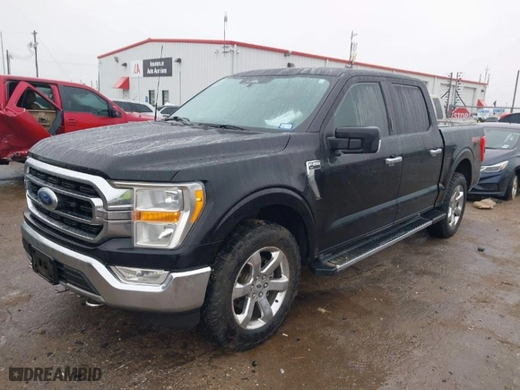 2021 Ford F-150 XL with VIN 1FTFW1E59MFC30173, listed as a IAAI auction lot 41445639 with 176,857 mi miles. Bid and sale history available at carsss.com. Image 2.