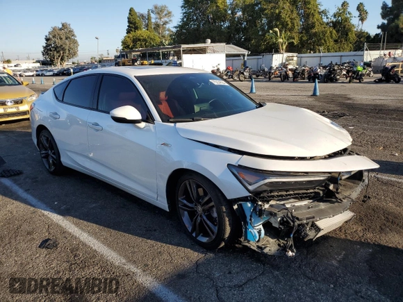 2024 Acura Integra w/A-Spec Technology Package with VIN 19UDE4H68RA000114, listed as a Copart auction lot 75234824 with 15,121 mi miles and Salvage Title. Bid and sale history available at carsss.com. Image 4.