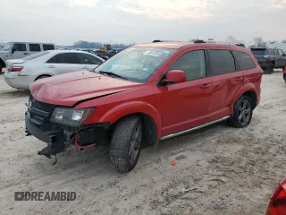 2017 Dodge Journey Crossroad Plus with VIN 3C4PDCGB2HT528522, listed as a Copart auction lot 46919505 with 138,754 mi miles and Salvage Title. Bid and sale history available at carsss.com. Image 1.