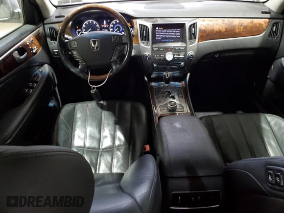 2012 Hyundai Equus Signature with VIN KMHGH4JH5CU051666, listed as a Copart auction lot 47873375 with 145,333 mi miles and Salvage Title. Bid and sale history available at DreamBid. Image 8.