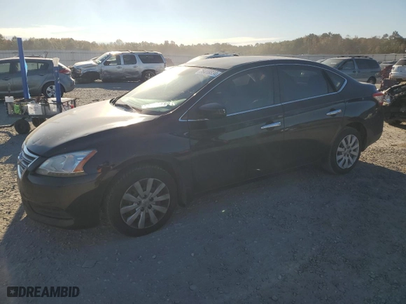2013 Nissan Sentra SV with VIN 1N4AB7AP7DN907300, listed as a Copart auction lot 76418834 with 147,183 mi miles and Salvage Title. Bid and sale history available at carsss.com. Image 1.