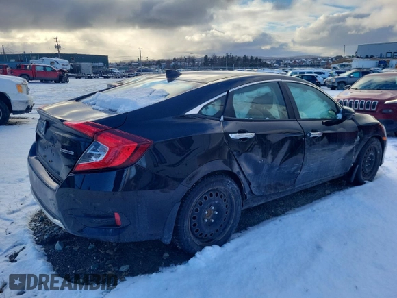 2020 Honda Civic Sedan Touring with VIN 2HGFC1F93LH105422, listed as a Copart auction lot 88485325 with 72,006 mi miles and Salvage Title. Bid and sale history available at carsss.com. Image 3.