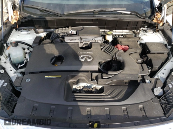 2021 Infiniti QX50 Luxe with VIN 3PCAJ5BB3MF114918, listed as a Copart auction lot 52162535 with 44,420 mi miles and Salvage title. Bid and sale history available at DreamBid. Image 12.
