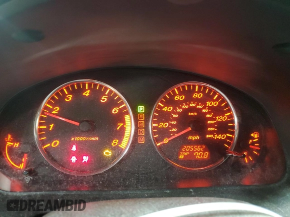 2004 Mazda Mazda6 s with VIN 1YVHP80D445N85989, listed as a Copart auction lot 47541085 with 205,562 mi miles and Salvage Title. Bid and sale history available at carsss.com. Image 9.