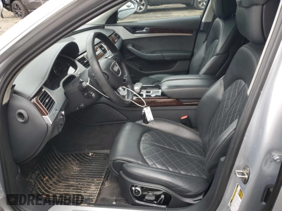 2015 Audi A8 4.0T with VIN WAUJ2AFD0FN006646, listed as a Copart auction lot 86164984 with 143,101 mi miles and Salvage title. Bid and sale history available at DreamBid. Image 7.