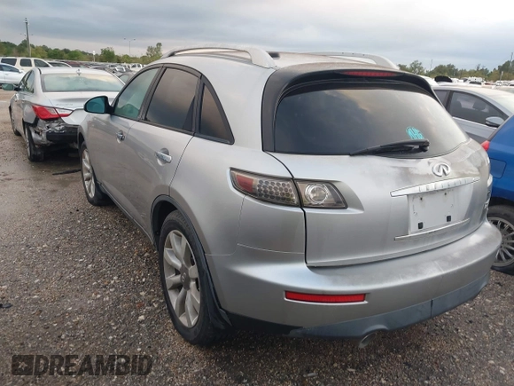 2005 Infiniti FX z VIN JNRAS08W25X207463, wystawiony jako IAAI lot #40895336 z przebiegiem Nie podano mil oraz . Historia ofert i sprzedaży dostępna na DreamBid. Obrazek 3.