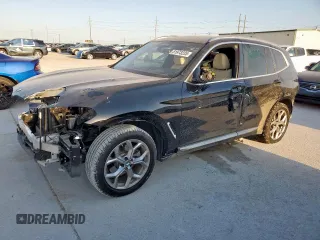 2024 BMW X3 xDrive30i with VIN 5UX53DP01R9X03446, listed as a Copart auction lot 51973235 with 6,033 mi miles and Salvage Title. Bid and sale history available at carsss.com. Image 1.