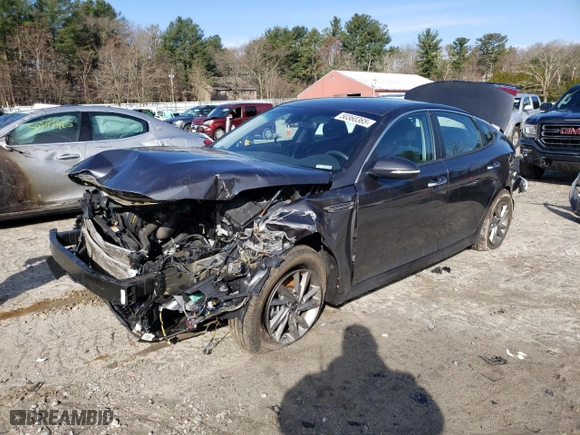 2019 Kia Optima LX with VIN 5XXGT4L31KG299387, listed as a Copart auction lot 50360365 with 0 mi miles and Salvage Title. Bid and sale history available at carsss.com. Image 1.