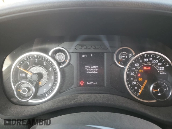 2020 Ram 2500 Tradesman with VIN 3C6UR5HJ6LG206674, listed as a Copart auction lot 65924601 with 26,535 mi miles and Salvage Title. Bid and sale history available at carsss.com. Image 8.