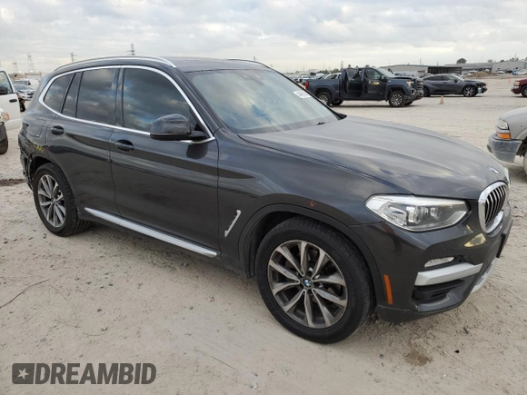 2019 BMW X3 sDrive30i with VIN 5UXTR7C58KLF29363, listed as a Copart auction lot 44456625 with 97,346 mi miles and Salvage Title. Bid and sale history available at carsss.com. Image 4.