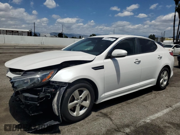 2015 Kia Optima LX with VIN KNAGM4A70F5605196, listed as a Copart auction lot 56984125 with 150,500 mi miles and Clean Title. Bid and sale history available at DreamBid. Image 1.