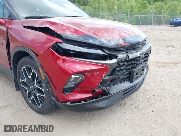 2024 Chevrolet Blazer RS with VIN 3GNKBKRS1RS193064, listed as a IAAI auction lot 42240754 with 15,328 mi miles and . Bid and sale history available at DreamBid. Image 6.