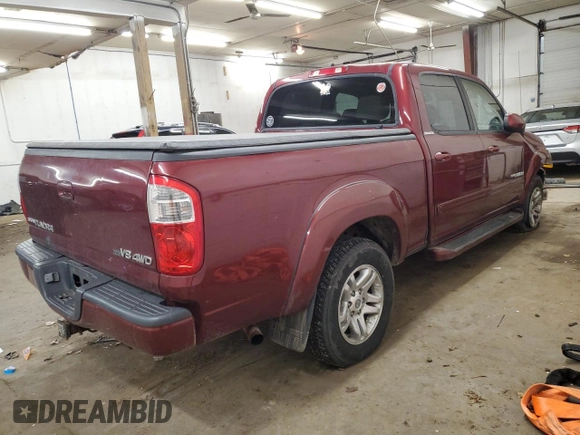 2005 Toyota Tundra Limited с VIN 5TBDT48105S494807, выставлен на аукционе Copart как лот 57648345 с пробегом 233 763 миль миль и Списание • Salvage title. История ставок и продаж доступна на DreamBid. Изображение 3.