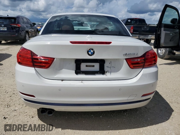 2016 BMW 4 Series 428i with VIN WBA3V7C57G5A24971, listed as a Copart auction lot 73982454 with Not Provided miles and Salvage Title. Bid and sale history available at carsss.com. Image 6.