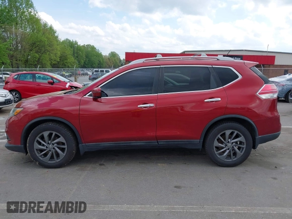 2016 Nissan Rogue SL with VIN 5N1AT2MT2GC780485, listed as a IAAI auction lot 41954455 with 110,804 mi miles. Bid and sale history available at carsss.com. Image 15.