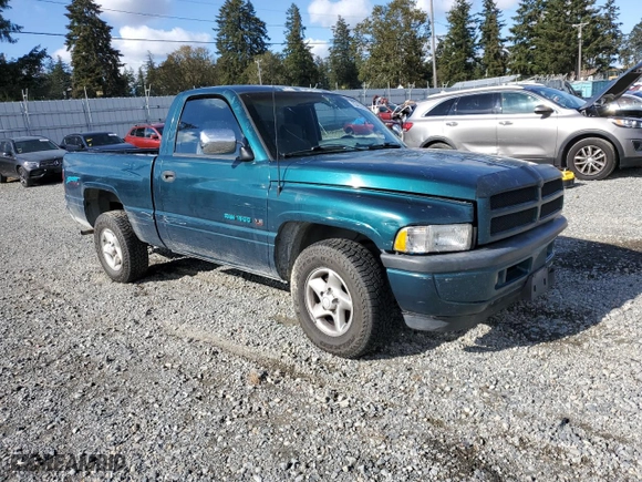 1996 Dodge Ram 1500 with VIN 1B7HC16Z3TJ199324, listed as a Copart auction lot 75459454 with 152,504 mi miles and Salvage Title. Bid and sale history available at carsss.com. Image 4.
