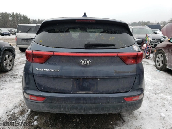 2017 Kia Sportage LX with VIN KNDPM3AC1H7117635, listed as a Copart auction lot 88633825 with 120,793 mi miles and Salvage Title. Bid and sale history available at carsss.com. Image 6.