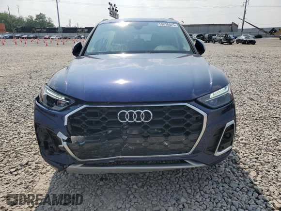 2022 Audi Q5 S line Premium with VIN WA1GAAFY6N2071689, listed as a Copart auction lot 59636025 with 19,969 mi miles and Salvage title. Bid and sale history available at DreamBid. Image 5.