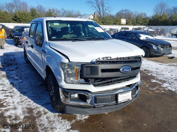 2018 Ford F-150 XL with VIN 1FTEW1CB5JKC52095, listed as a IAAI auction lot 41282457 with 82,375 mi miles. Bid and sale history available at carsss.com. Image 1.