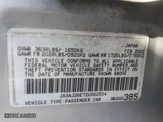 2002 Mitsubishi Lancer ES with VIN JA3AJ26E72U062554, listed as a Copart auction lot 45915625 with 163,839 mi miles and Salvage Title. Bid and sale history available at carsss.com. Image 12.