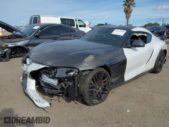 2021 Toyota Supra 3.0 with VIN WZ1DB0C09MW039777, listed as a IAAI auction lot 41915469 with 43,956 mi miles and . Bid and sale history available at DreamBid. Image 21.