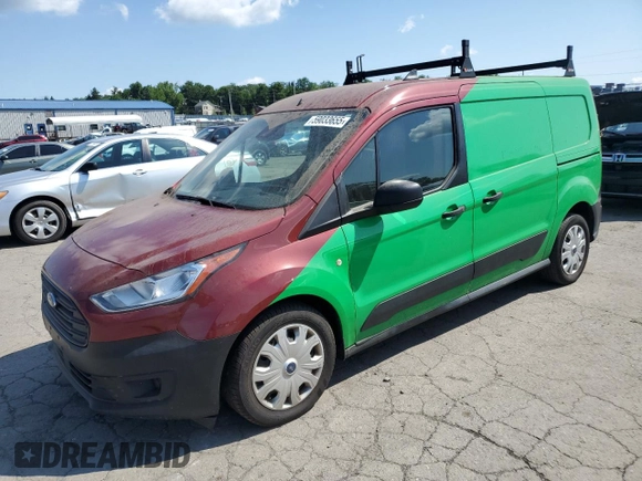 2021 Ford Transit Connect XL z VIN NM0LS7E72M1499242, wystawiony jako Copart lot #59033655 z przebiegiem 63 142 mil mil oraz Szkoda całkowita • Salvage title. Historia ofert i sprzedaży dostępna na DreamBid. Obrazek 1.