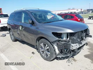 2020 Nissan Pathfinder SV with VIN 5N1DR2BN8LC618595, listed as a IAAI auction lot 41900514 with 55,490 mi miles. Bid and sale history available at carsss.com. Image 1.