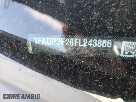 2015 Ford Focus SE with VIN 1FADP3F28FL243866, listed as a Copart auction lot 51975095 with 84,333 mi miles and Salvage Title. Bid and sale history available at carsss.com. Image 12.