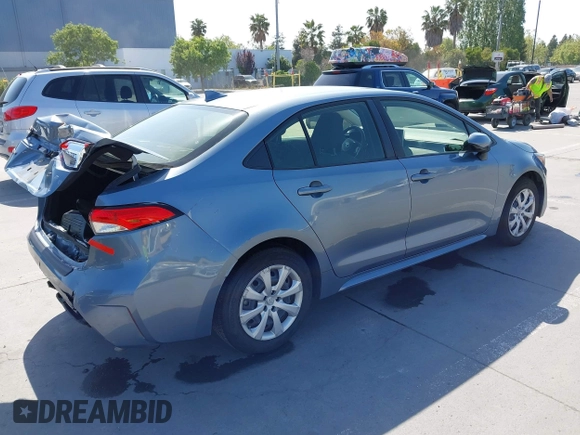 2020 Toyota Corolla LE with VIN JTDEPRAE1LJ070511, listed as a IAAI auction lot 42146468 with 60,884 mi miles and . Bid and sale history available at DreamBid. Image 4.