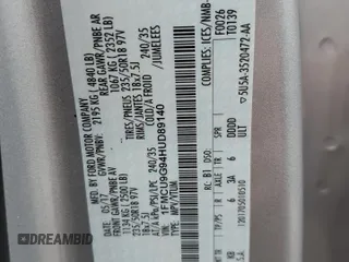 2017 Ford Escape SE with VIN 1FMCU9G94HUD89140, listed as a Copart auction lot 51699525 with 243,788 mi miles and Salvage Title. Bid and sale history available at carsss.com. Image 14.