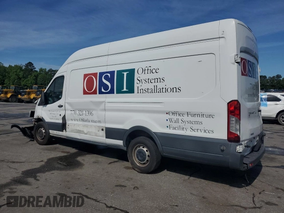 2016 Ford Transit Cargo with VIN 1FTBW3XG5GKB09483, listed as a Copart auction lot 56157045 with 216,399 mi miles and Salvage title. Bid and sale history available at DreamBid. Image 2.