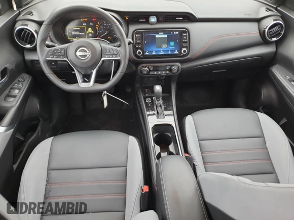 2024 Nissan Kicks SR with VIN 3N1CP5DV2RL490973, listed as a Copart auction lot 50377055 with 3,408 mi miles and Salvage Title. Bid and sale history available at DreamBid. Image 8.