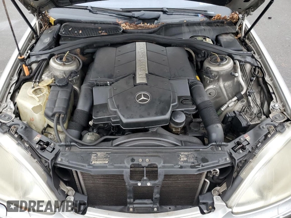 2001 Mercedes-Benz S-Class with VIN WDBNG75J11A191756, listed as a Copart auction lot 86551024 with 0 mi miles and Clean Title. Bid and sale history available at carsss.com. Image 11.
