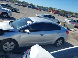 2016 Kia Forte LX with VIN KNAFK4A67G5508216, listed as a IAAI auction lot 41734076 with 107,584 mi miles. Bid and sale history available at carsss.com. Image 14.